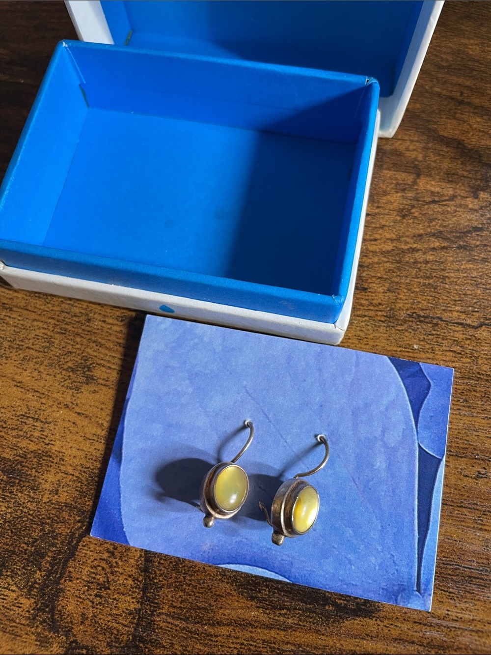 Sarda 925 silver Yellow Stone Drop Earrings - Women Jewelry